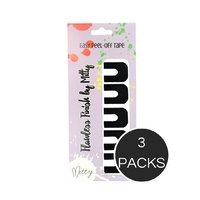 Flawless Finish Peel Off Tape - Black (3 Packs)