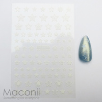 Nail Stickers 028 White Stars
