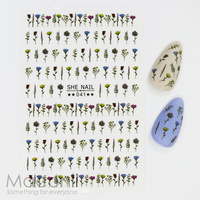 Nail Stickers 041 Autumn Wildflowers