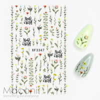 Nail Stickers XF3347 Spring Blooms