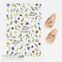Nail Stickers XF3348 Wildflowers
