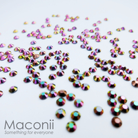 Nail Art Rhinestone Pack - Rainbow Rose Gold