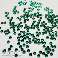 Nail Art Rhinestone Pack - Emerald (Dark Green)