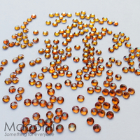 Nail Art Rhinestone Pack - Amber Gold Base
