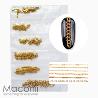 Nail Art Chain Set #06 - Mixed Gold