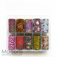 Nail Art Foil Set #07 - Leopard & Snake