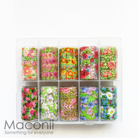 Nail Art Foil Set #08 - Bright Floral