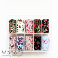 Nail Art Foil Set #09 - Classic Floral