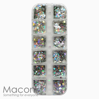 Nail Art Glitter Set #06 - Holo Basic Shapes