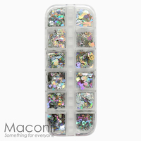 Nail Art Glitter Set #07 - Holo Fun Shapes