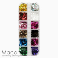 Nail Art Glitter Set #09 - Solid Stars