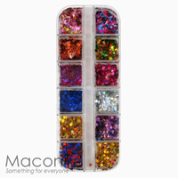 Nail Art Glitter Set #10 - Mixed Stars