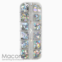Nail Art Glitter Set #11 - Holo Fun Shapes