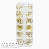 Nail Art Metallic Set #01 - Hollow Shapes