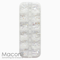 Nail Art Rhinestone Set #16 - AB Pearls