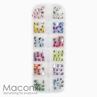 Nail Art Rhinestone Set #22 - Iridescent Drops