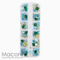Nail Art Rhinestone Set #28 - Aquamarine Jewels