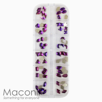 Nail Art Rhinestone Set #32 - Large Amethyst Purple