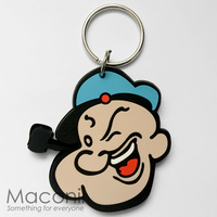 Popeye Face Keyring
