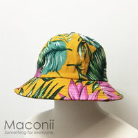 Bucket Hats - Flora Apricot Orange