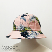 Bucket Hats - Pineapples Pale Pink