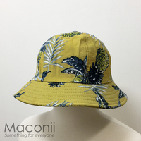 Bucket Hats - Pineapples Dusty Lime