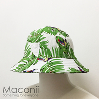 Bucket Hats - Toucans White