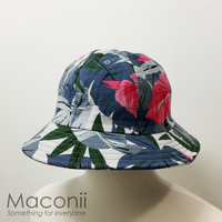 Bucket Hats - Grey Flora Accents