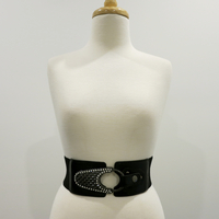 Faux Leather Weave Waist Belt