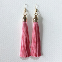 Tassel Earrings - Light Pink