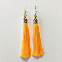 Tassel Earrings - Yellow