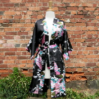 Kimono - Peacock Black (Sizes S - XXXL)