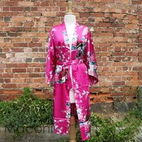 Kimono - Peacock Hot Pink - Small (S)