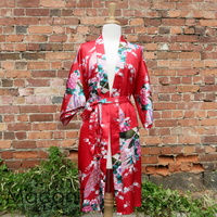 Kimono - Peacock Red (Sizes S - XXXL)