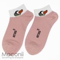Socks - Hot Dog Pink