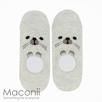 Socks - Curious Cat Off-White