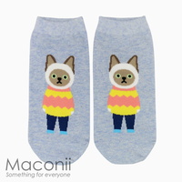 Socks - Dressed Cat Blue