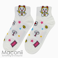 Socks - Ankle Dorami White