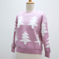 Christmas Tree Jumper - Pink